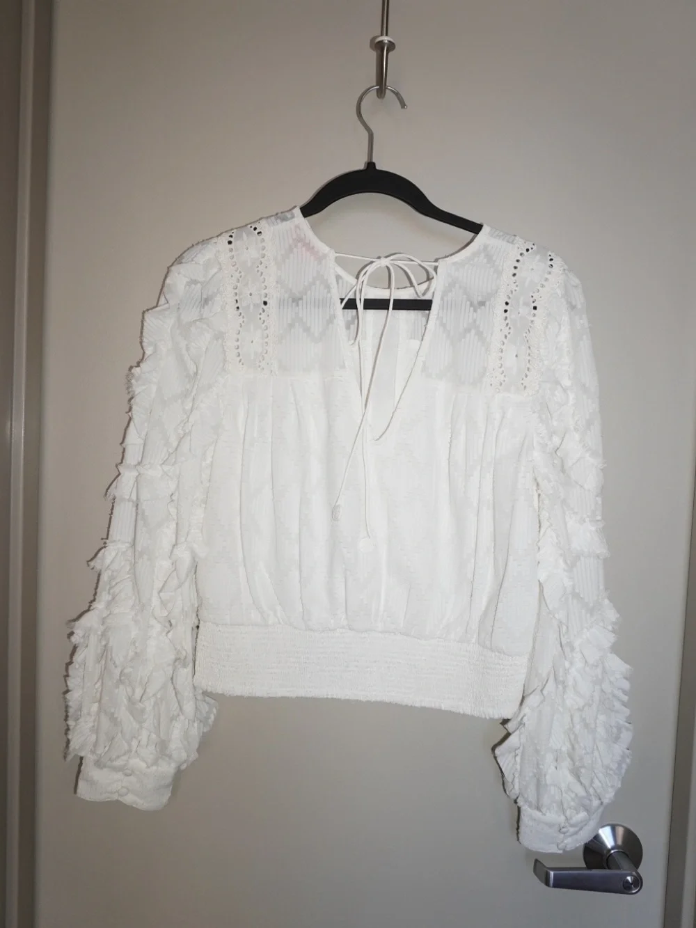 Anthropologie Not So Serious Donna Lace Boho Blouse